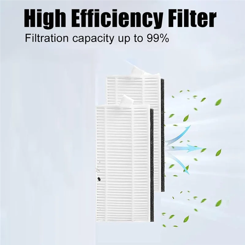 Zestaw szczotek głównych, filtrów i szczotek bocznych A83X do robota sprzątającego AIRROBO P20, części zamienne i akcesoria.