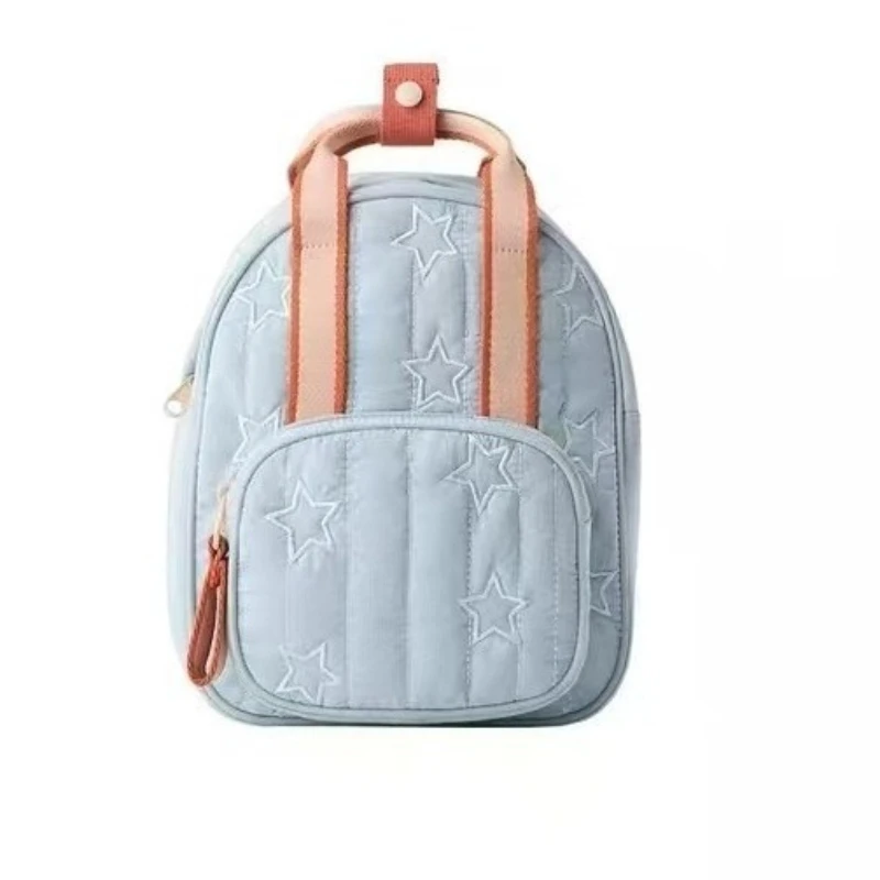 

Embroidery Star Kids Backpack 2026 Multi-Layer Kid Bag Casual Backpack Kids Accessories Kid Bag Toddler Backpack