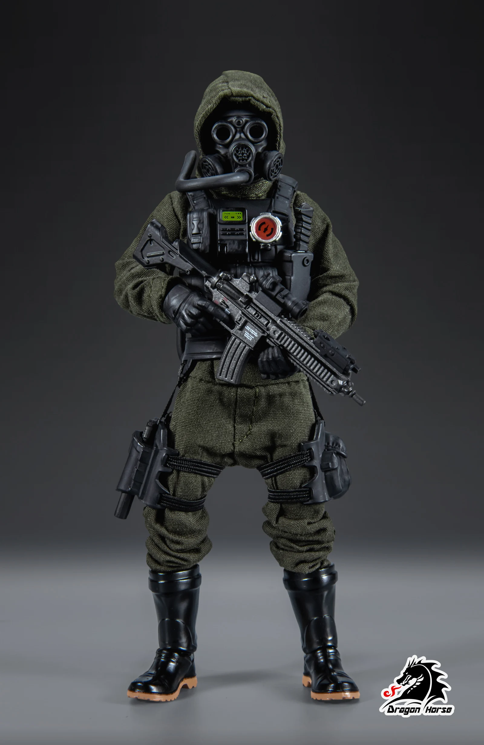 DRAGON HORSE 1/12 SCP Foundation Series Mobile Task Force Zeta-9 Limited Edition Green Mole Full Set 6in Action Figures Body