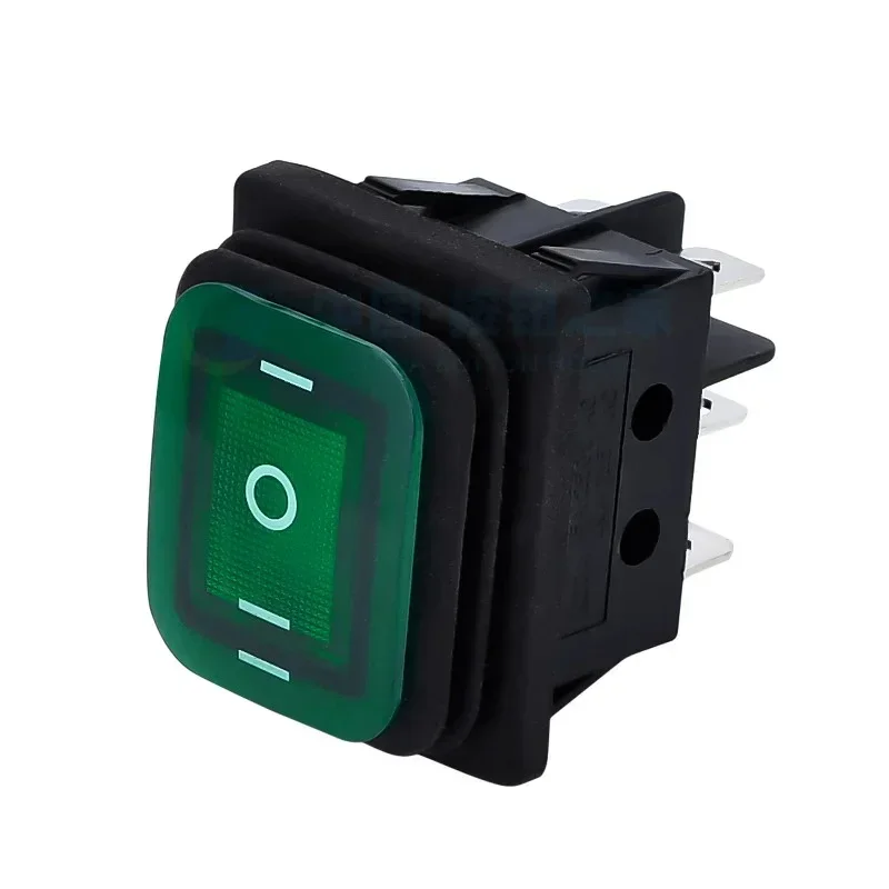 2 ชิ้น KCD4 IP65 กันน้ํา Rocker Switch 16A 6Pin ON OFF ON Push Switch รถเรือปุ่มสวิทช์ light