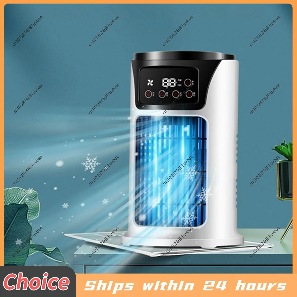 3 In 1 Household Fan Air Conditioner Portable 6-gear Air Cooler LED Night Light Humidifier Air Adjustment Fan Office Home Fan
