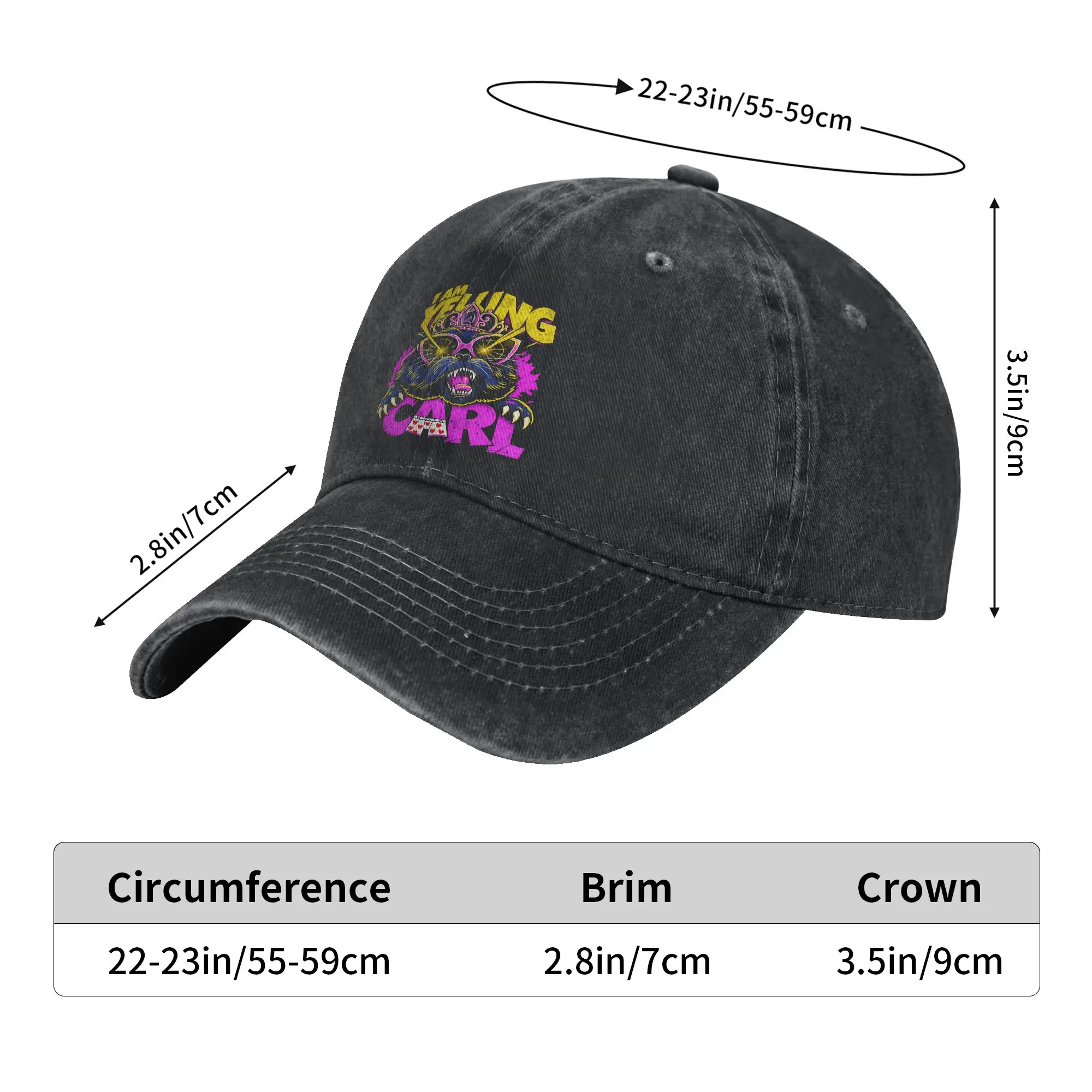 Summer Dungeon Crawler Carl Baseball Cap Sun  Hot Sale Print Washed Hip Hop Hats Couple Women Classic Outdoor Gym Snapback Cap