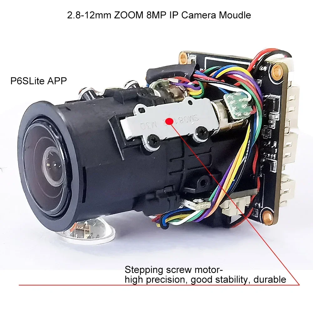 4K 8MP 3840*2160 4x optical zoom Humanoid human recognition Mstar 8856V200 IP Camera alarm out  auido IN out Hikvision protocol