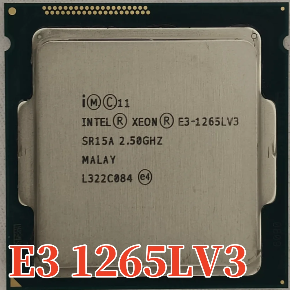 Original Intel Xeon E3-1265LV3 CPU 2.5GHz 8M LGA1150 E3-1265L V3 4-cores Desktop E3 1265L V3 processor Free shipping E3 1265LV3