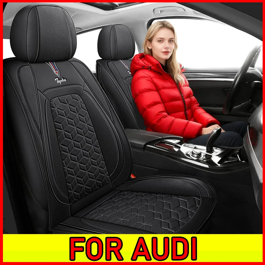 لغطاء مقعد AUDICAR مقاوم للماء من الجلد الصناعي وجيد التهوية وغطاء مقعد كامل من الجلد مقاوم للاهتراء #1