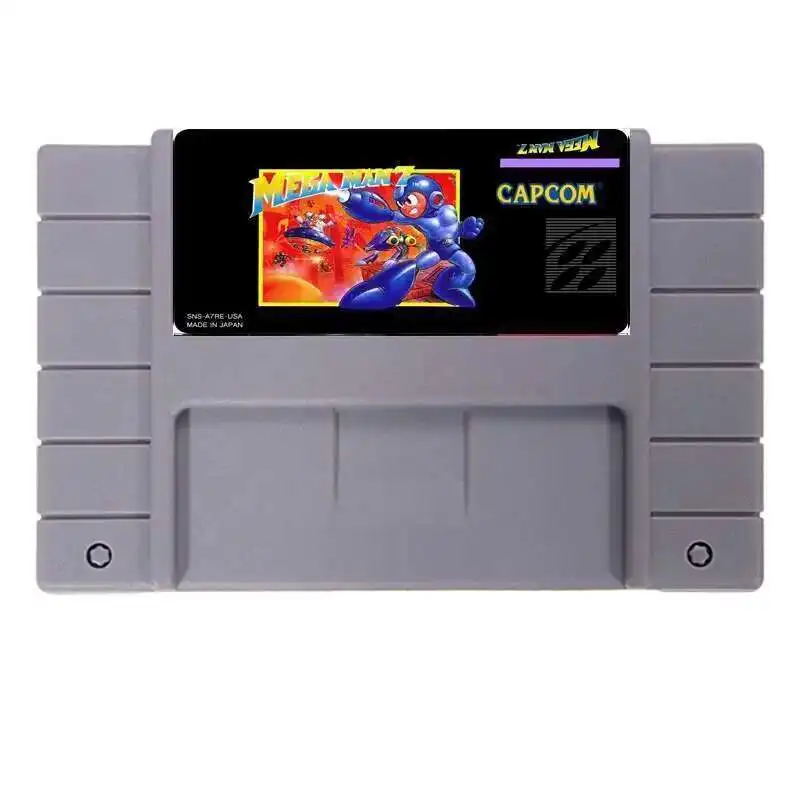Mega Man 7 NTSC версия 16 бит 46-контактная большая серая игровая карта для игроков из