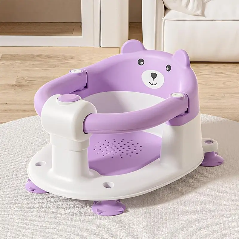 Bath Seats For Toddler Sitting Up Toddler Shower Seat Sit Up Bath Chair Anti-slip Kid Bath Chair With Suction Cup Sit Up Bathtub