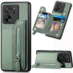 For Xiaomi Poco X8 Pro Max F7 5G Zipper Leather Wallet Back Cover For Redmi Note 13 Pro Plus Case Mi 14T 13T Poco X7 Pro Funda