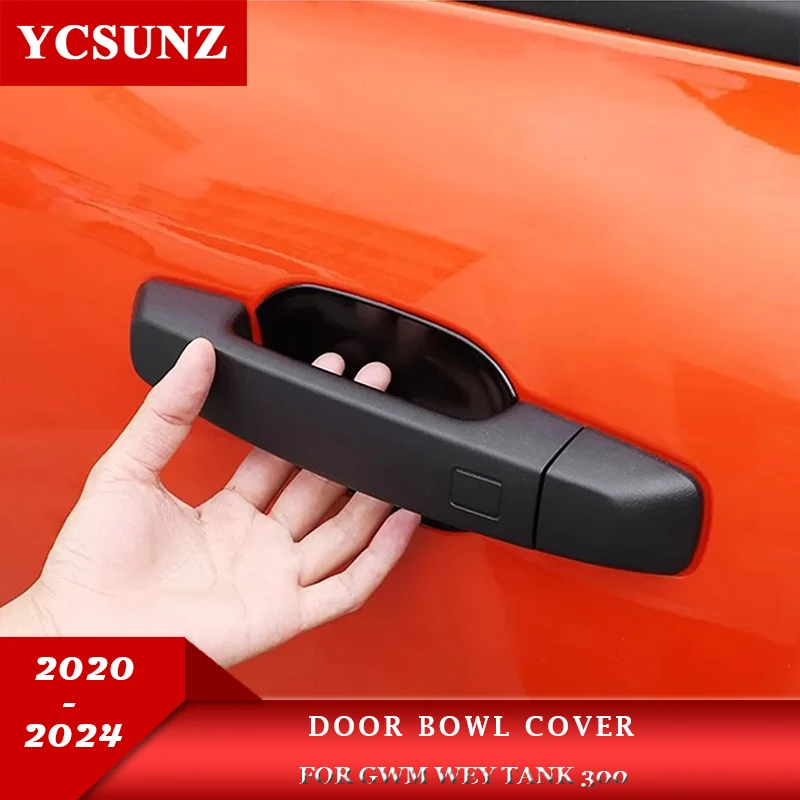 

ABS Door Handle Cover With Hole For GWM Tank 300 2020 2021 2022 2023 2024 Car Accessories