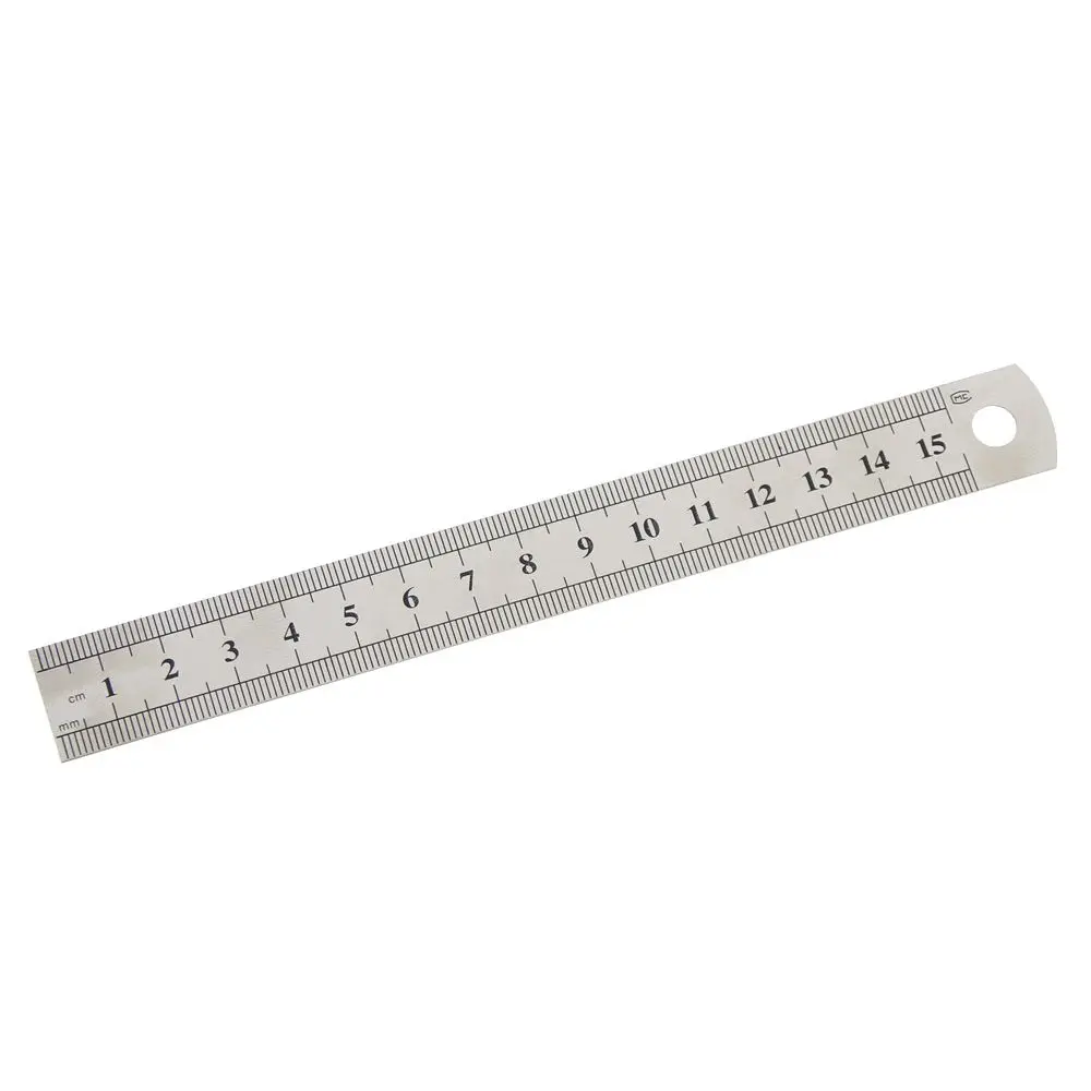Stainless Steel Precision Office Accessories Double Sided Drafting Supplies Measuring Tool Straight Ruler Stationery