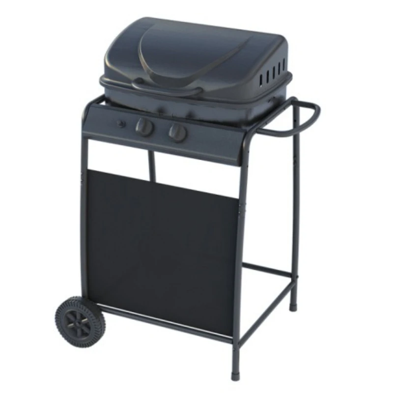 

Mobile Outdoor Gas BBQ 2 Burner Gas BBQ