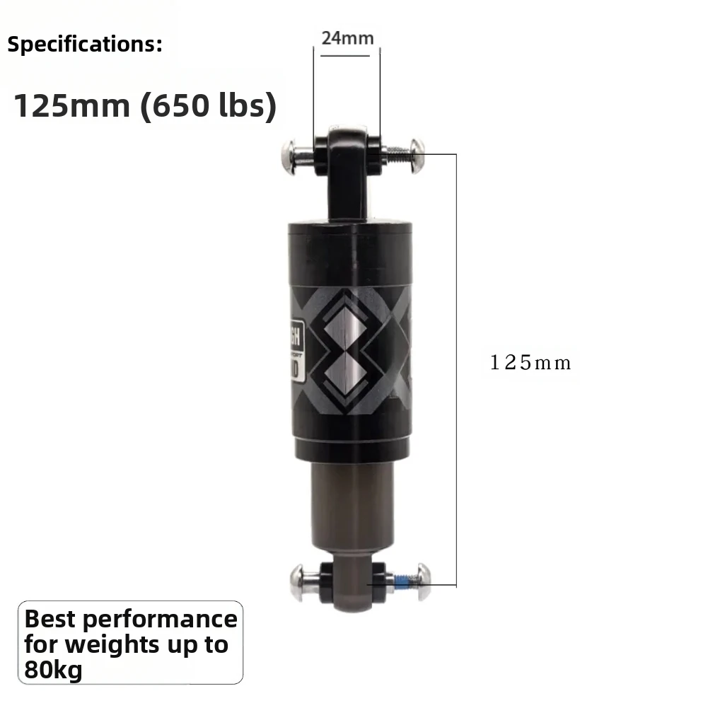 

Mountain bike shock absorber 125 150 135mm spring hydraulic damping 650 850 pounds for vibration reduction and durability