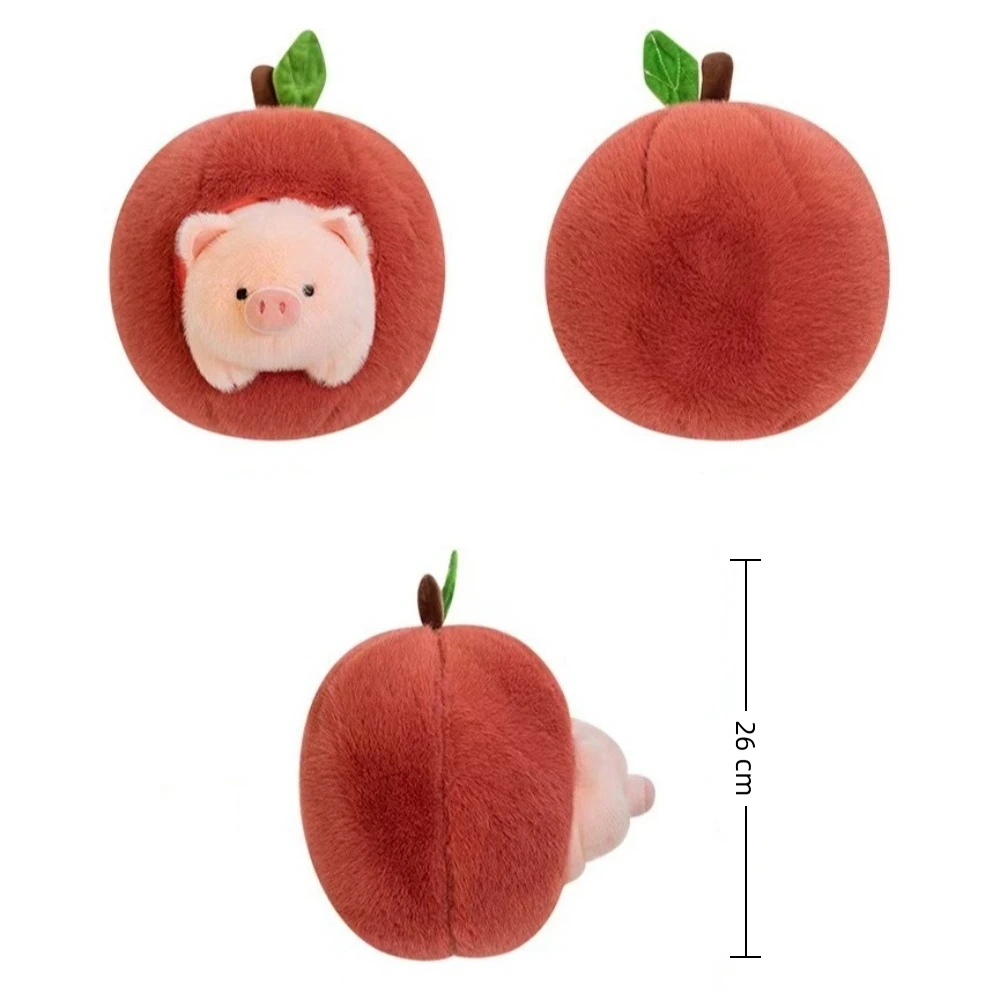 Volare creativo che mangia maialino mela maiale 26/36 cm cuscino animale per ragazze