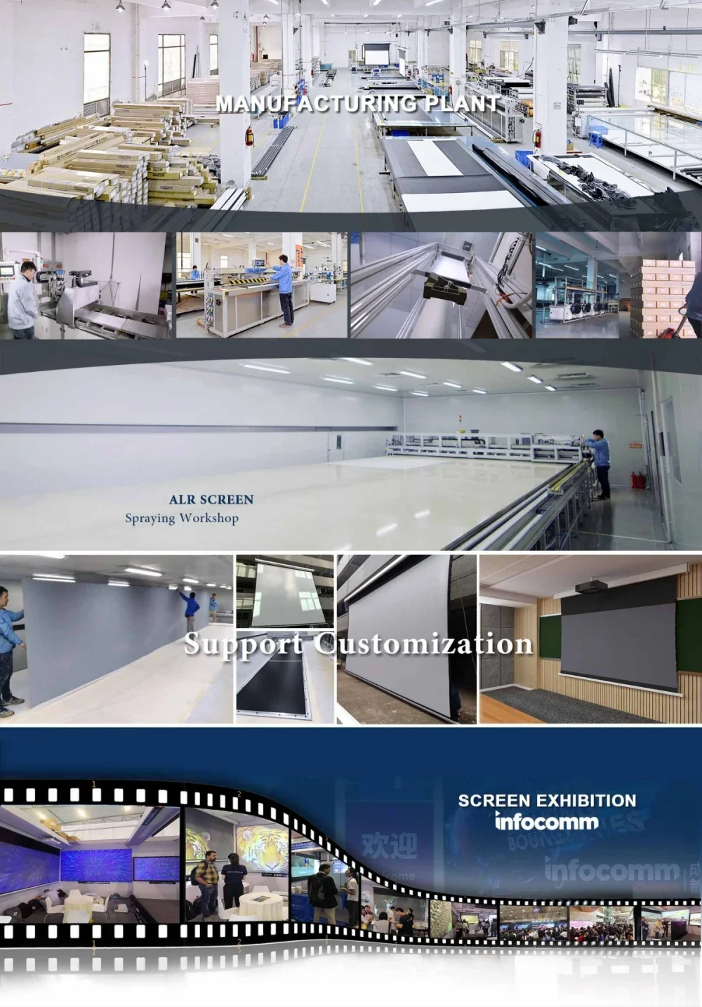 T2ALRF Trinovisuals 16:9 HDTV 4K/8K Ultra HDR 3D Led-hintergrundbeleuchtung Umgebungs Licht Ablehnung Nano Rand Fest rahmen Projektor Bildschirm – Detail 40