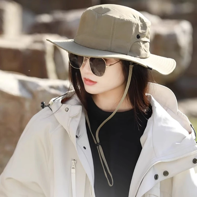 

Mountaineering Hat Women's Mountaineering Camping Hat, Summer Big-brimmed Sun Hat