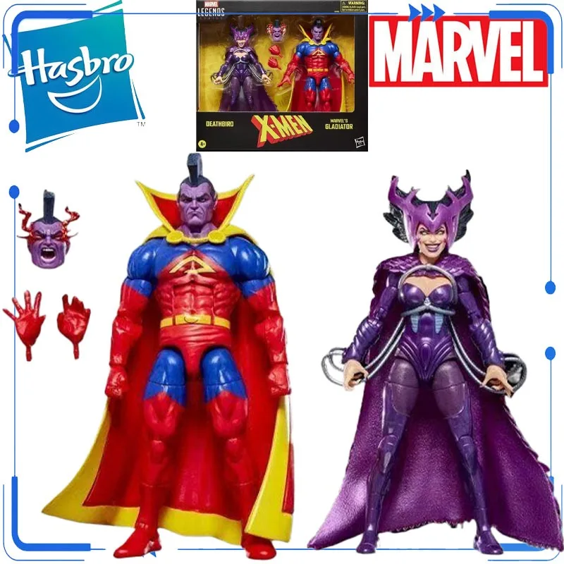 genuine-marvel-legends-x-men-2-pack-deathbird-marvel's-gladiator-6-inch-action-figure-set-toys-for-marvel-fans-model-ornaments