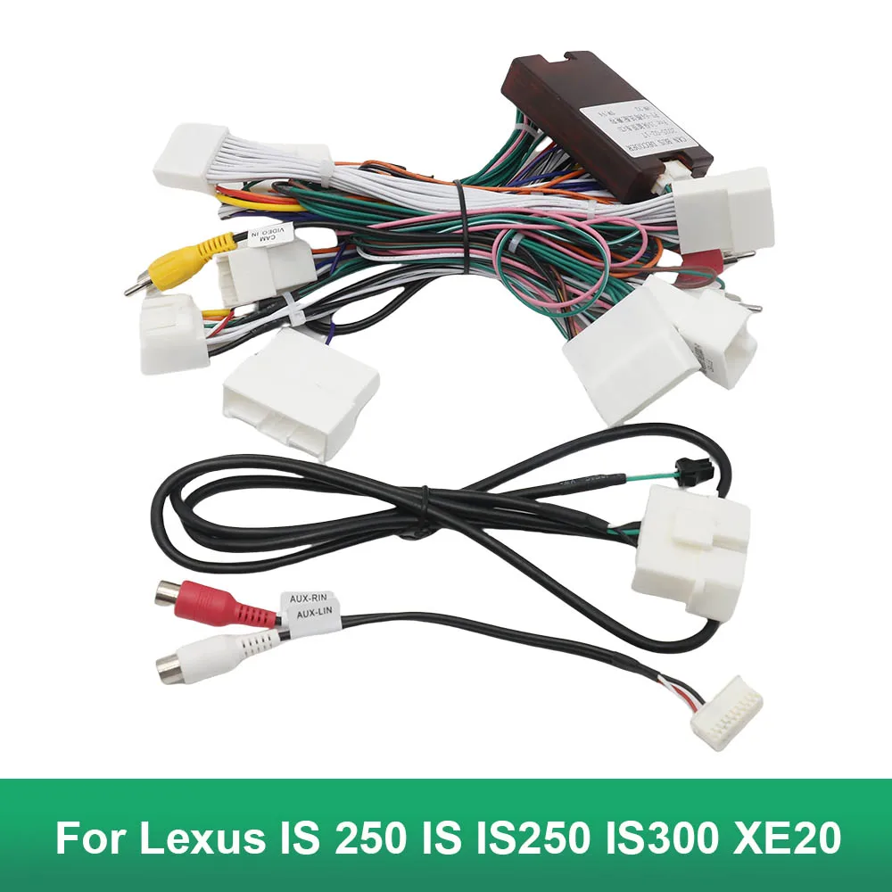 

Car 16pin Wiring Harness Adapter Canbus Box Decoder Android Radio Power Cable For Lexus IS 250 IS IS250 IS300 XE20