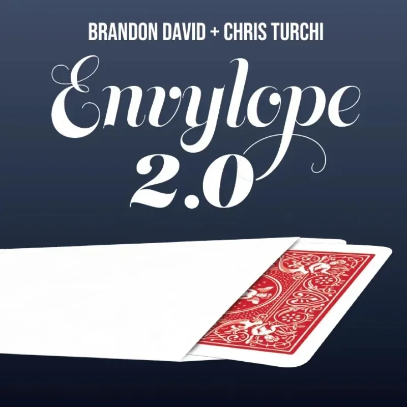 Envylope 2.0 โดย Brandon David & Chris Turchi Magician Gimmick Close Up Porps Street Illusions Magic Tricks ตลก Mentalism