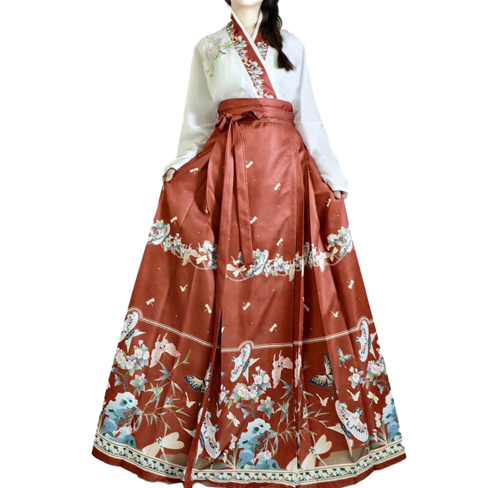 

Dress Horse-faced Skirt Hanfu Ming-made Traditional Versatile Styling Chinese-style Daily Wear Parties Fashion