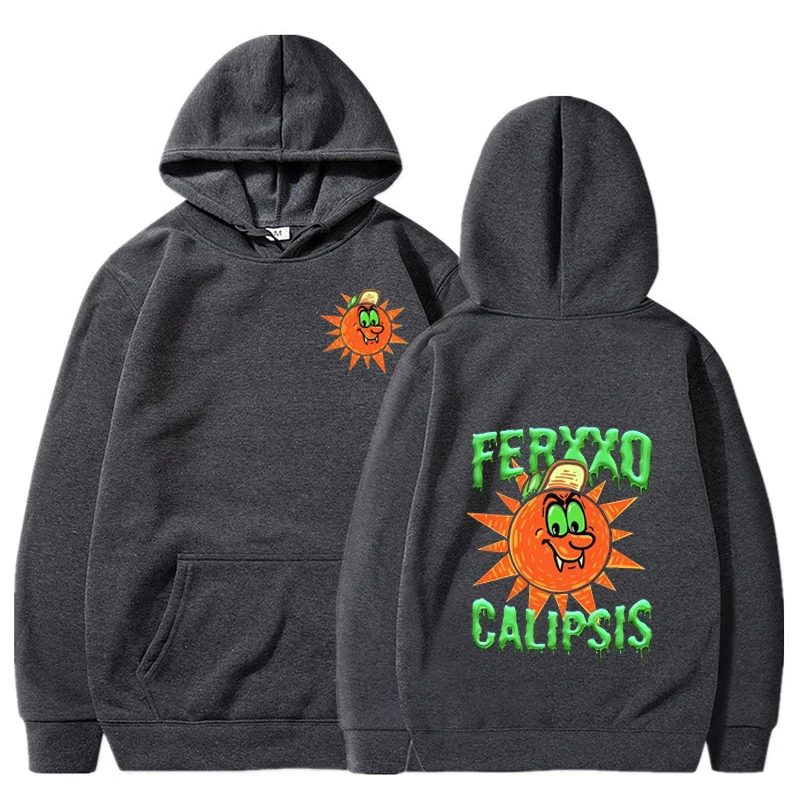 Rapper Feid Ferxxocalipsis World Tour 2024 Tee Shirt Men\'s Women Harajuku Hip Hop Style Hoodie Cotton Fashion Hooded Top