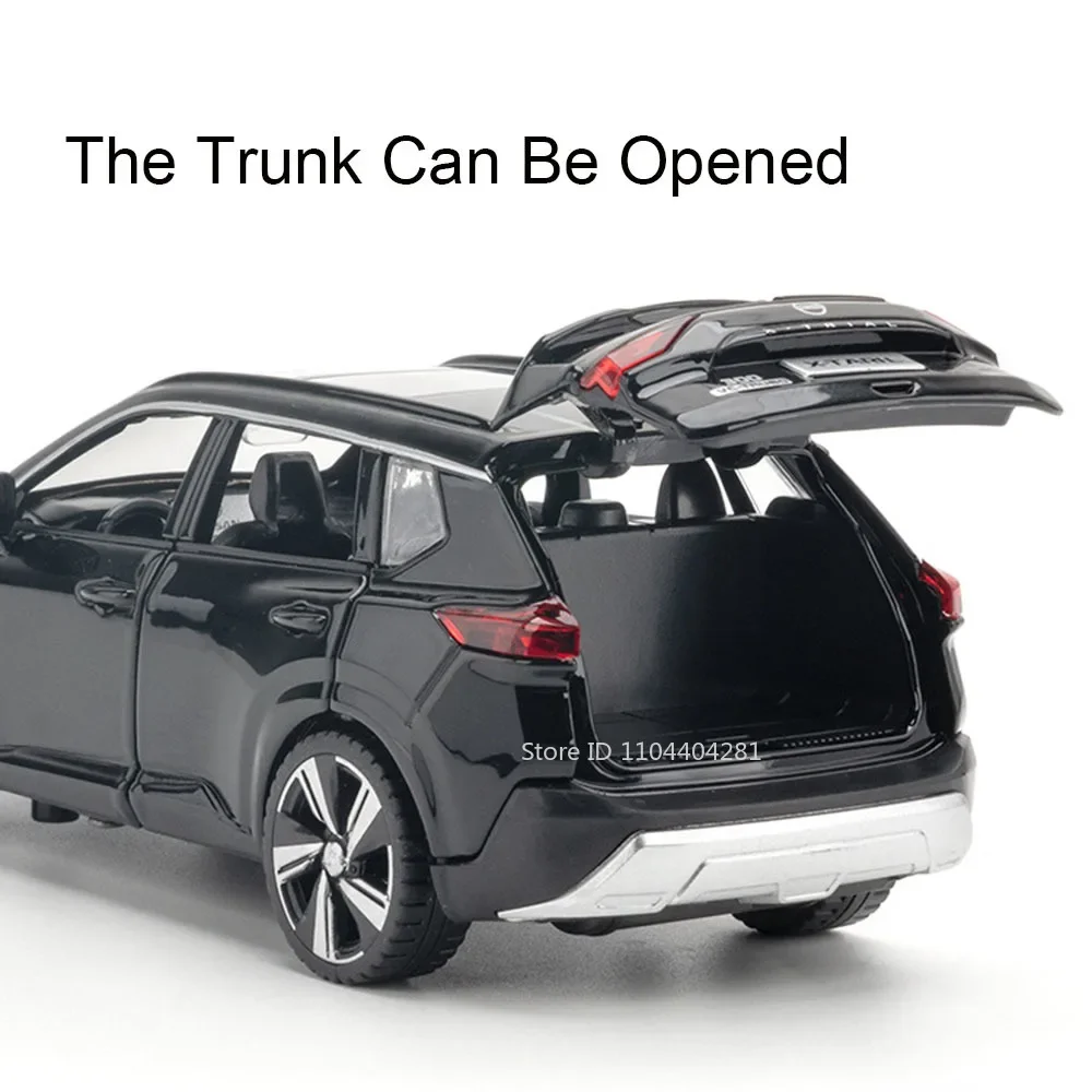 1:32 X-TRAIL Sylphy Modello in lega Giocattoli Diecast Cars 6 porte aperte Suono Luce Tirare indietro Veicoli in miniatura Regali di compleanno di un amico