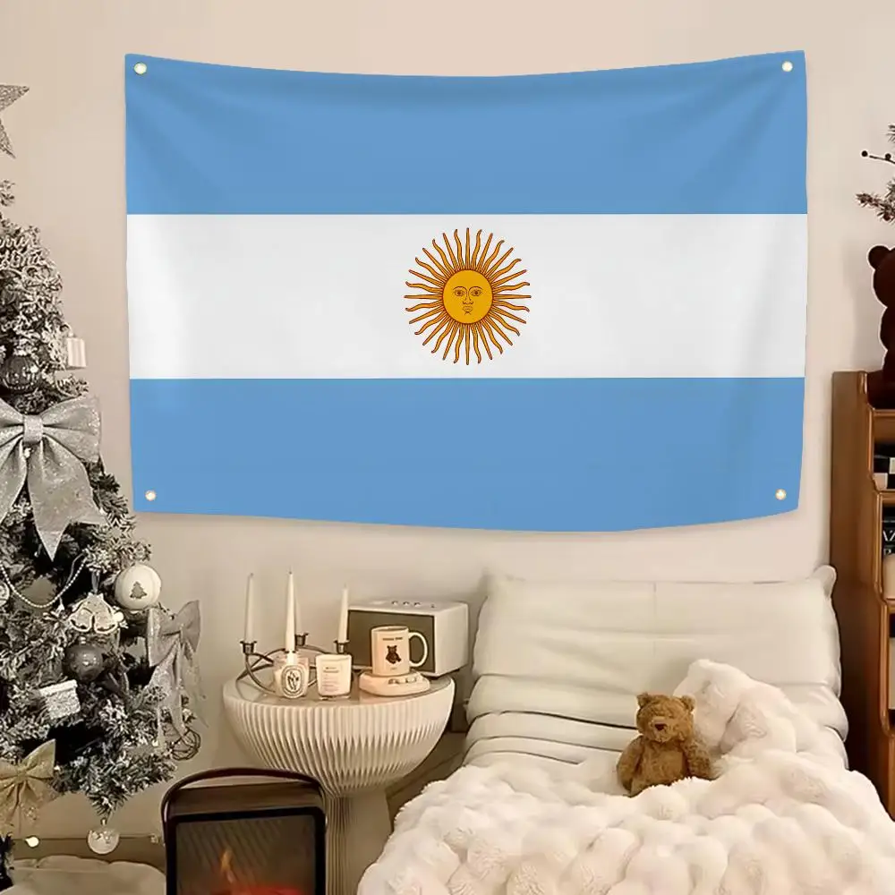 Trending Country Argentina Flags Aesthetic Wall Hanging Flag Banner Bedroom Living Room Home Decor Large HD