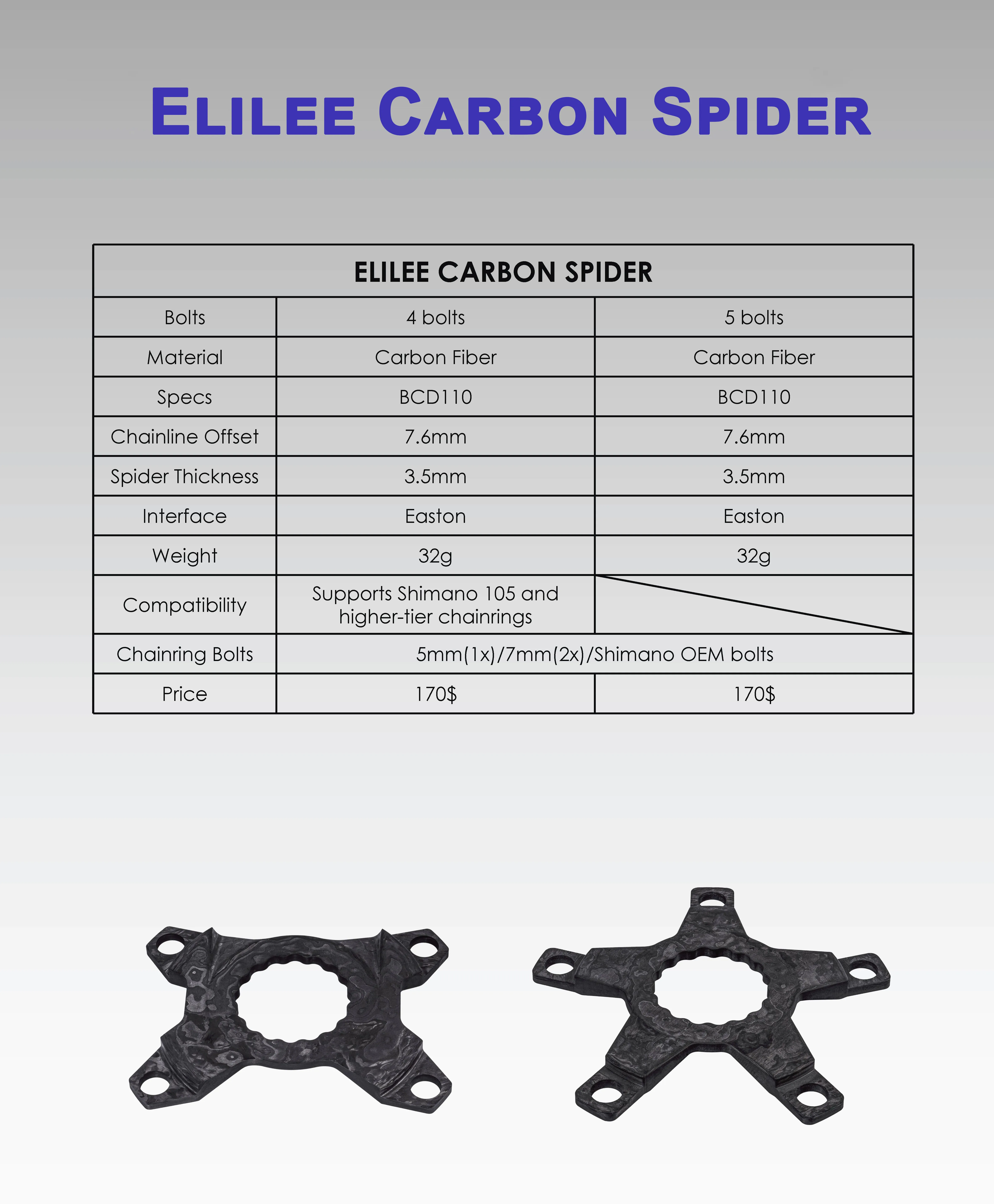 ELILEE XXE Xnovanta X260 Carbon-Kurbel 255G | Rennrad | SIGEYI PM | Kohlefaser-Spindel 91,5mm | Kurbel für die Tour de France | Easton – Detail 7