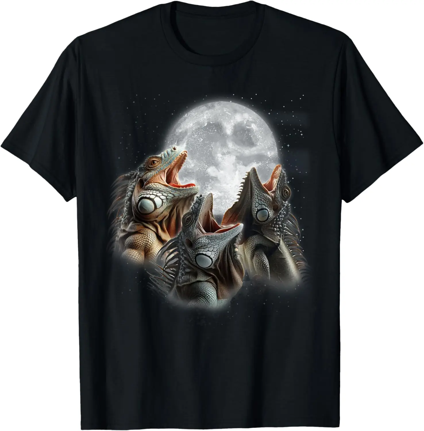 

Забавная футболка с изображением игуанов Howling At The Moon, футболка с изображением игуаны-охотника и ящерицы