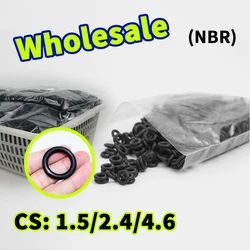 O-ring wholesale thickness 1.5/2.4/4.6mm cross-section NBR link nitrile rubber gasket seal o ring rubber elastic ring