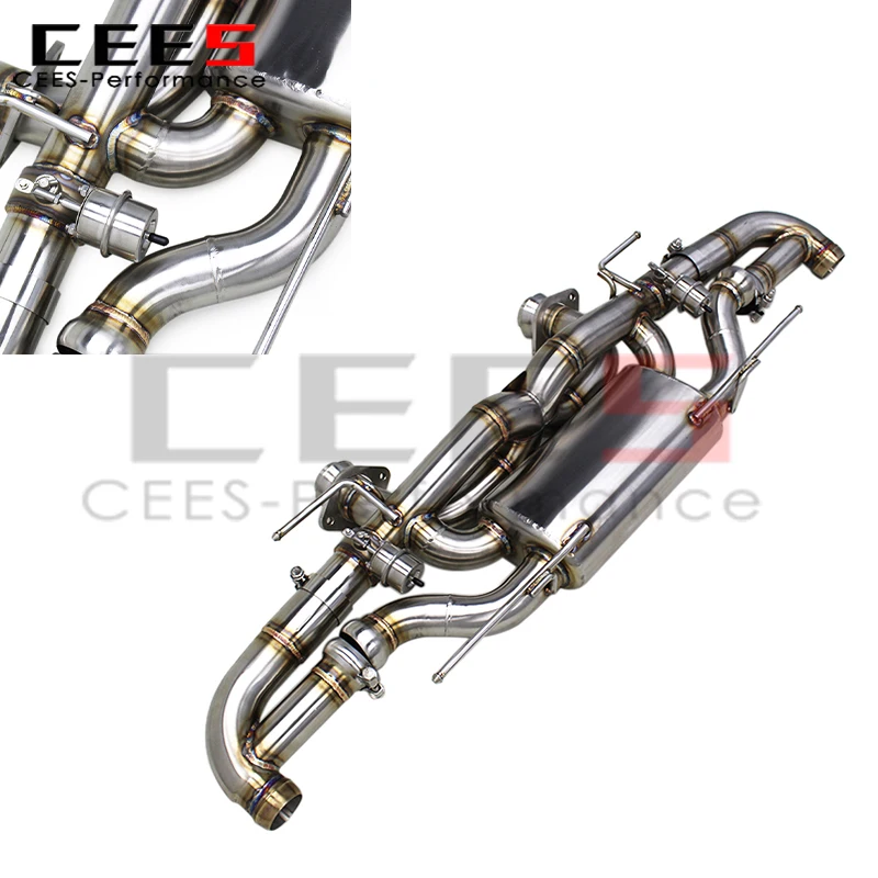 

cees Axle Exhaust Pipe SS304 2013-2018 for Aston Martin Rapide S 560CV V12 6.0L Car Exhaust Muffler with Valve Control System