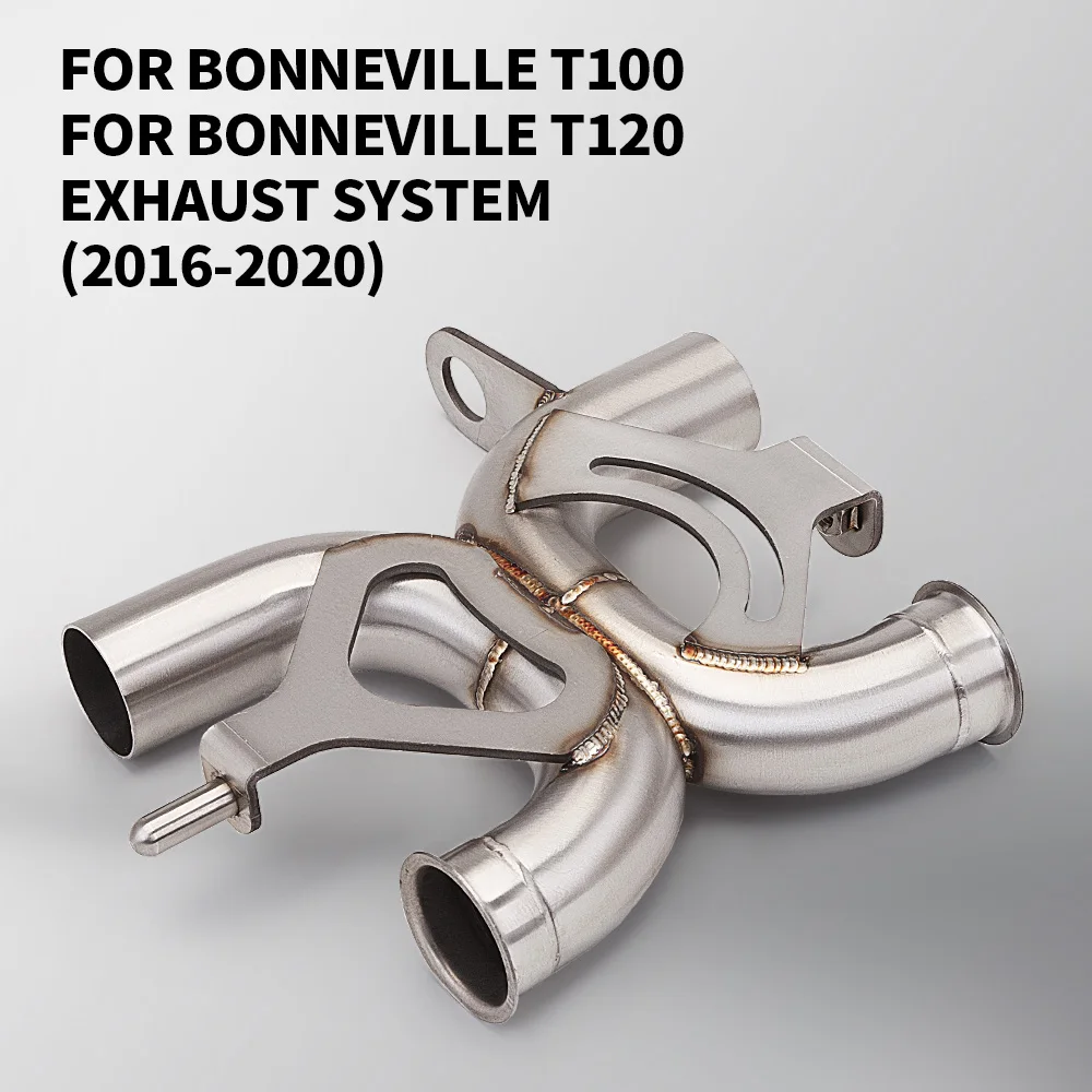 

For BONNEVILLE T100 BONNEVILLE T120 2016-2020 Motorcycle Exhaust Muffler Link Pipe