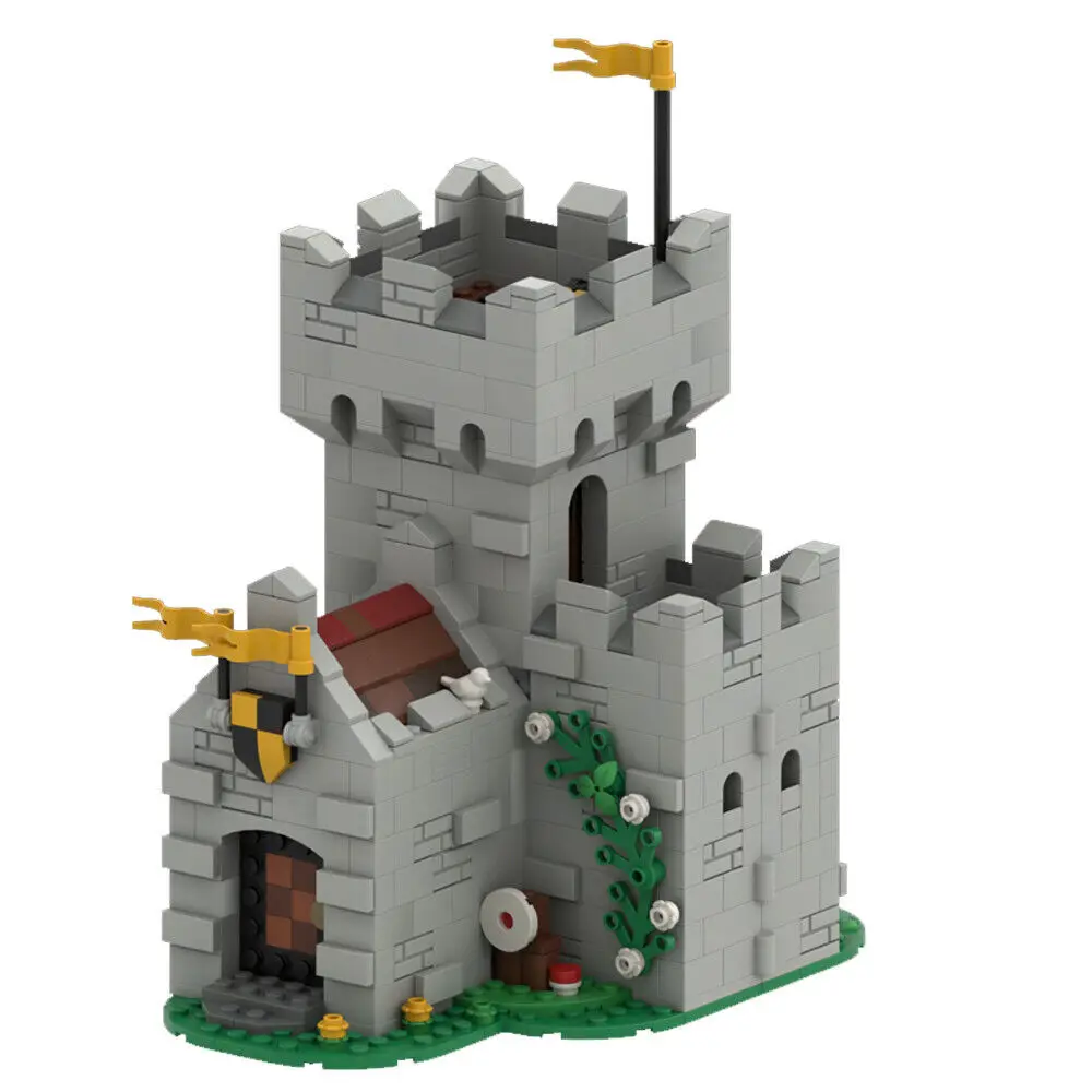 

Medieval Castle Tower Keep with Interior Modular Building 931 Pieces MOC