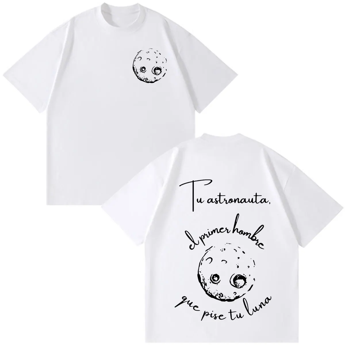 Rapper Melendi Tour Print Merch T-Shirt für Männer und Frauen, modisches Vintage-T-Shirt, kurzärmelig, lässig, Baumwolle, übergroße Hip-Hop-T-Shirts – Detail 5