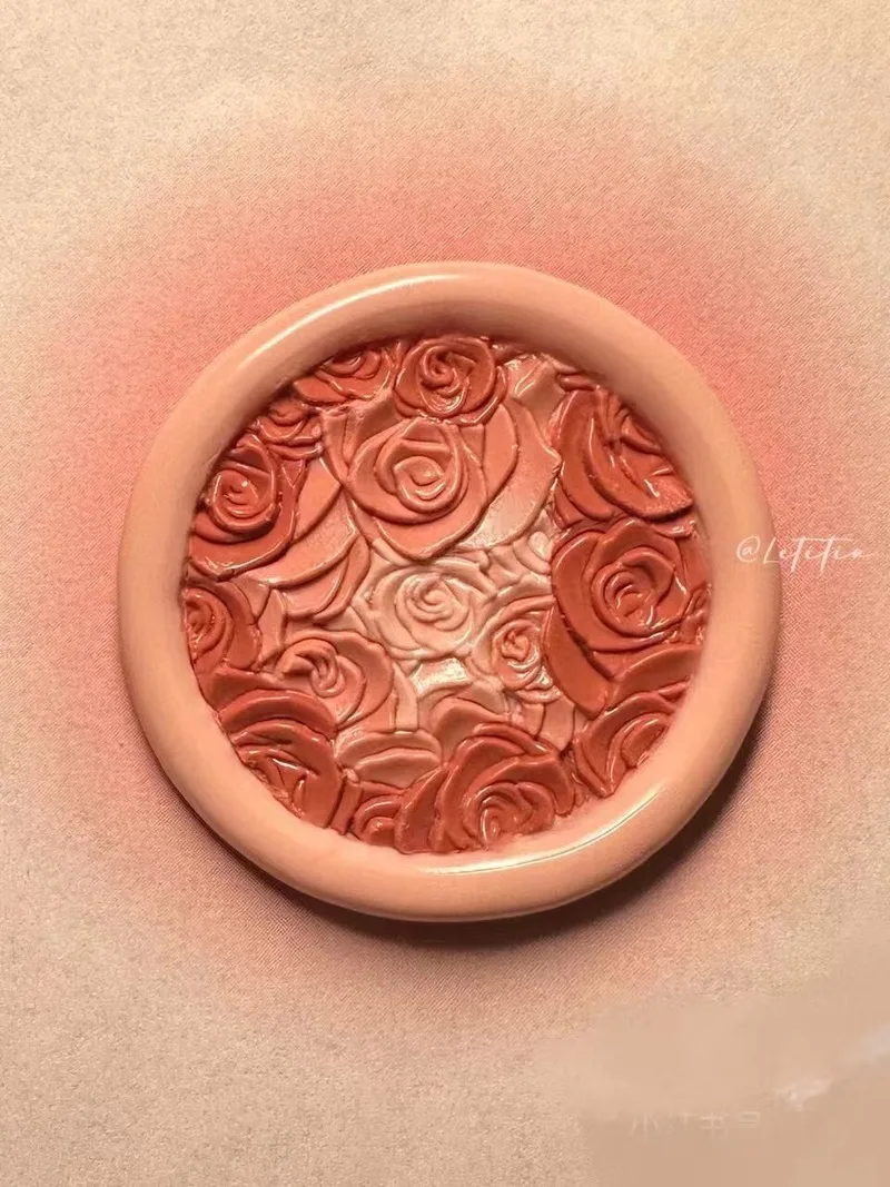 Fire seal DIY squeeze rose Blair squeeze cherry blossom multi-layer fine engraved stamp head film copper head lily tulip