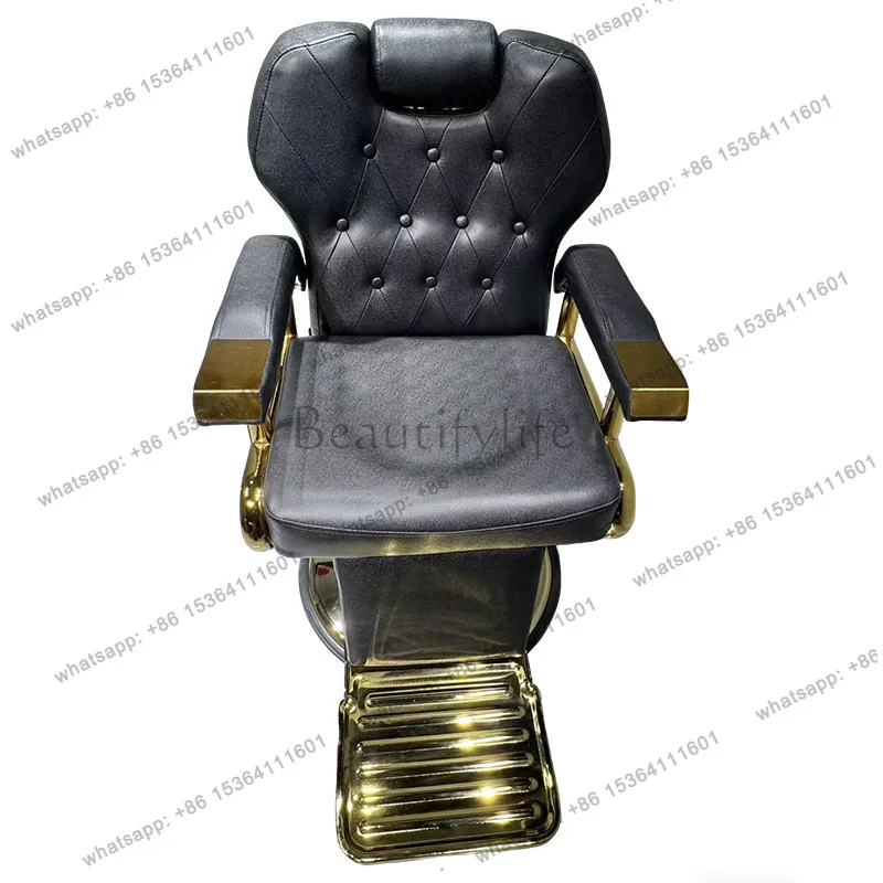 

High-end barber chair reclining and shaving rotatable hair lift barber chair