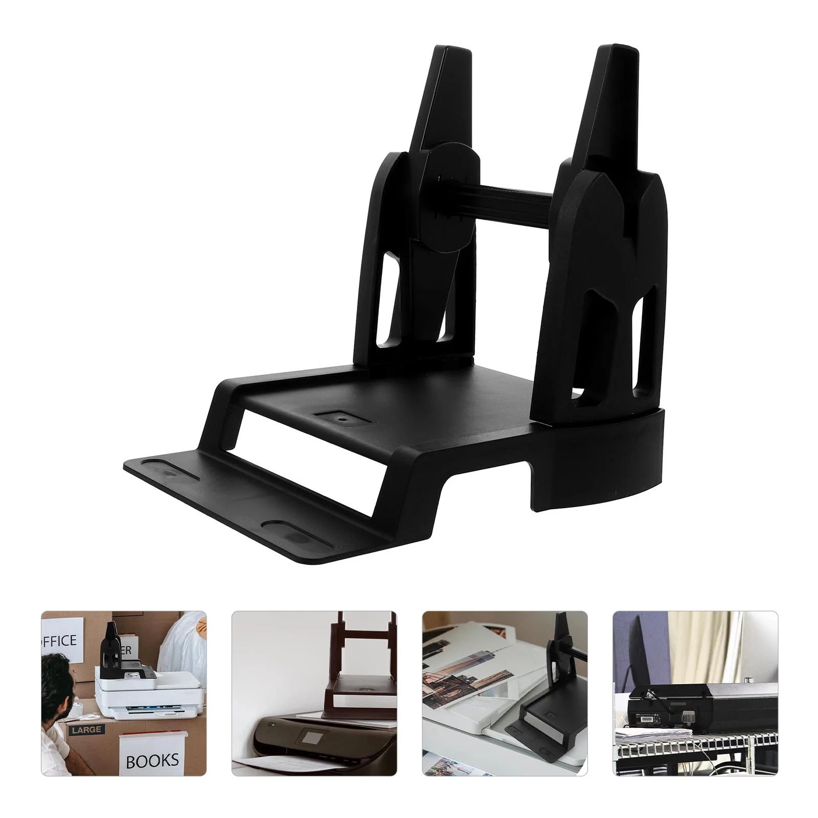 Heat Sensitive Mounting Bracket Thermal Printer Labels Plastic Paper Holder Desktop Stand