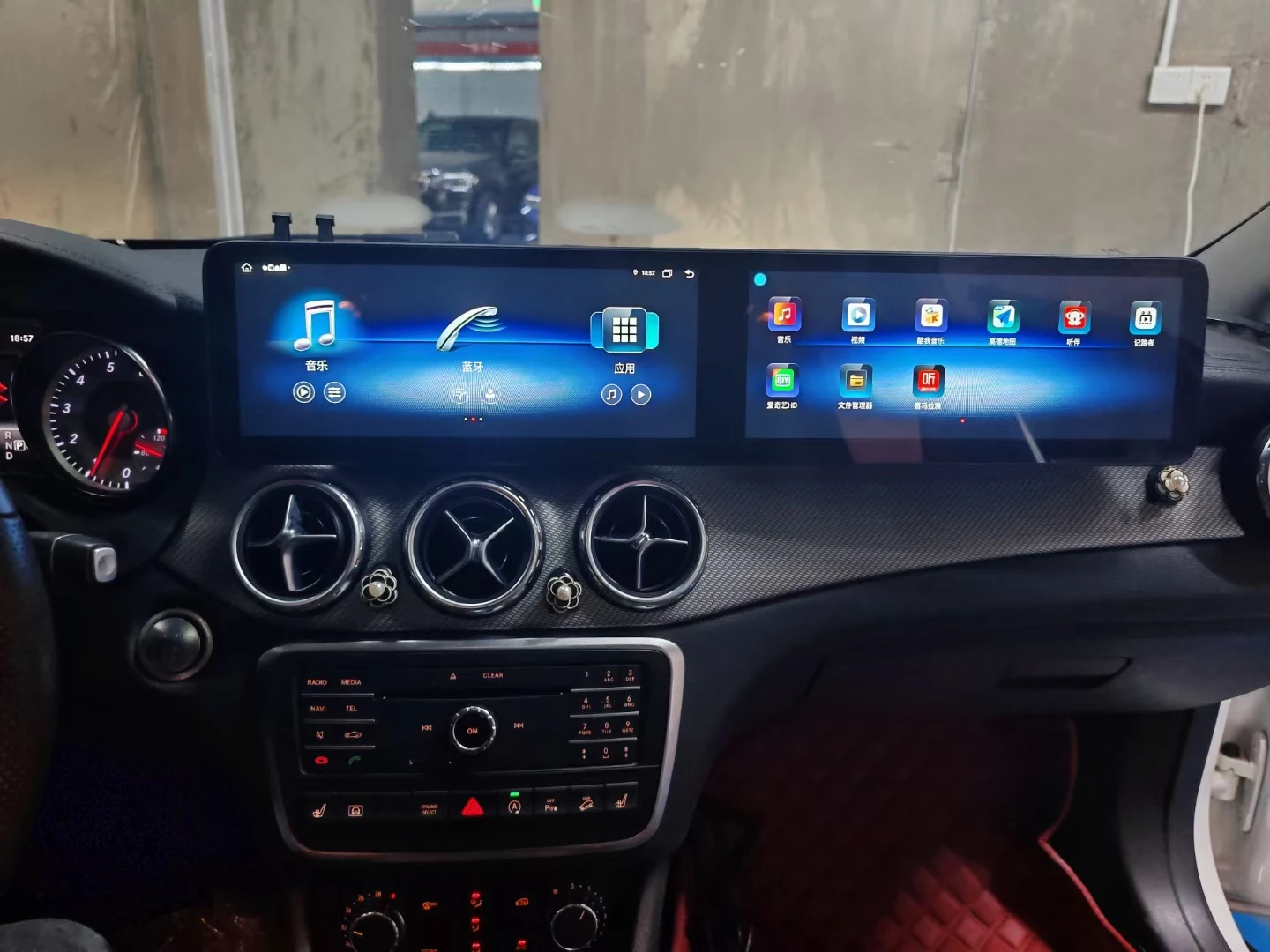 LHD RHD For Mercedes Benz GLA X156 CLA C117 A Class W176 B class W246 2013-2018 Dual Screen Android Auto Qualcomm Multimedia