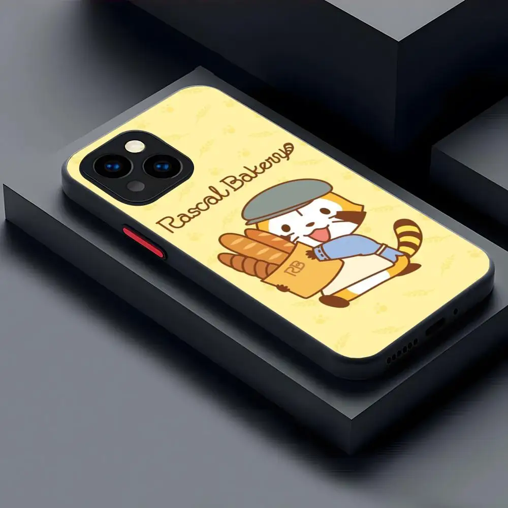 Raccoon Rascal casing ponsel Matte transparan, penutup belakang 16 15 IPhone 12 11 13 Pro Max X XR XS 8 SE Mini Plus