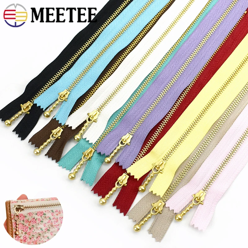 5/10/20Pcs 12-40cm 3# Metal Zipper for Jacket Auto-lock Zippers Repair Pocket Close-end Zip Closure Zips Replacement Sewing Kit - Detail 1