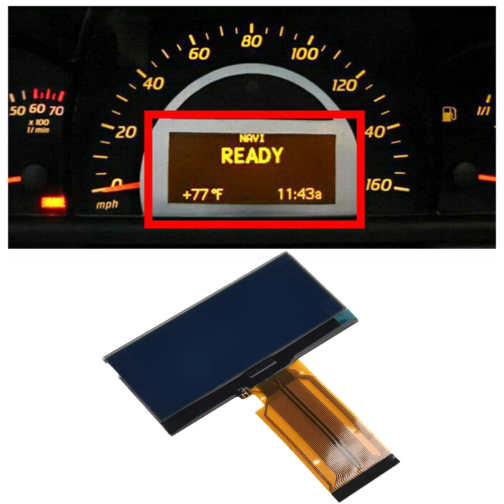 New Gauge Cluster LCD Display For MERCEDES BENZ W203 C Class 0104 Speedometer Reliable Performance Quick Easy Installation