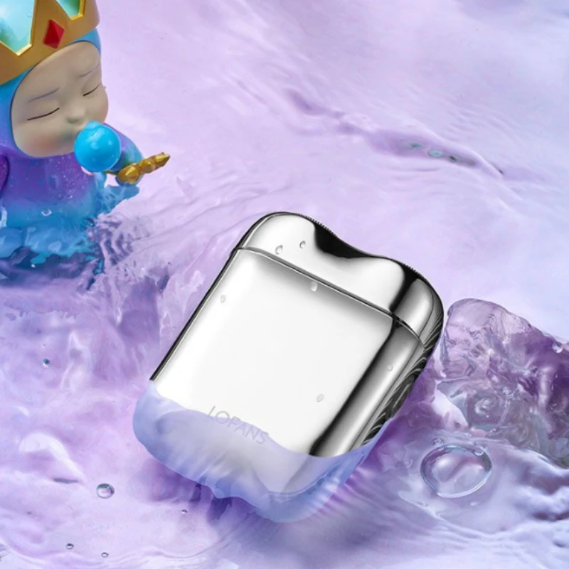 Youpin Lofan Sensor Pintar Alat Cukur Listrik untuk Pria Kering Basah USB Isi Ulang IPX7 Pencukur Tahan Air Pisau Apung Pemangkas Jenggot