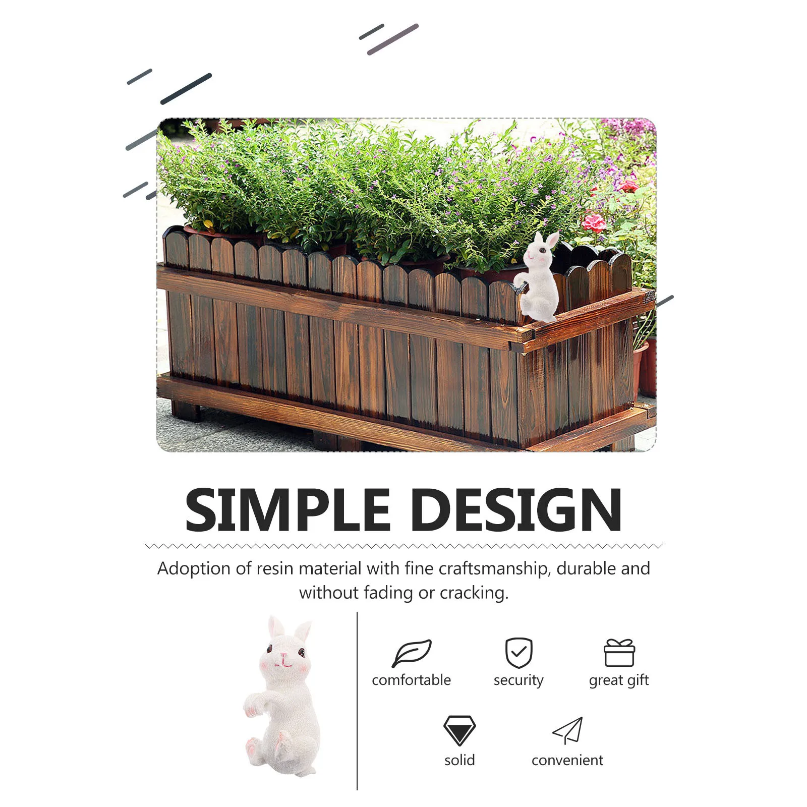 

Lifelike Resin Animal Flowerpot Hanging Decor Ornament for Bonsai Micro Landscape Home Desktop Plant Pot