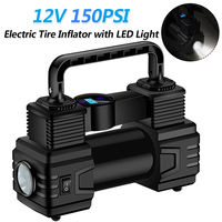 12V 150PSI Auto Inflatable Pump with Digital Pressure Gauge Car Tire Inflatable Pump Heavy Duty Deluxe Portable Air Compressor