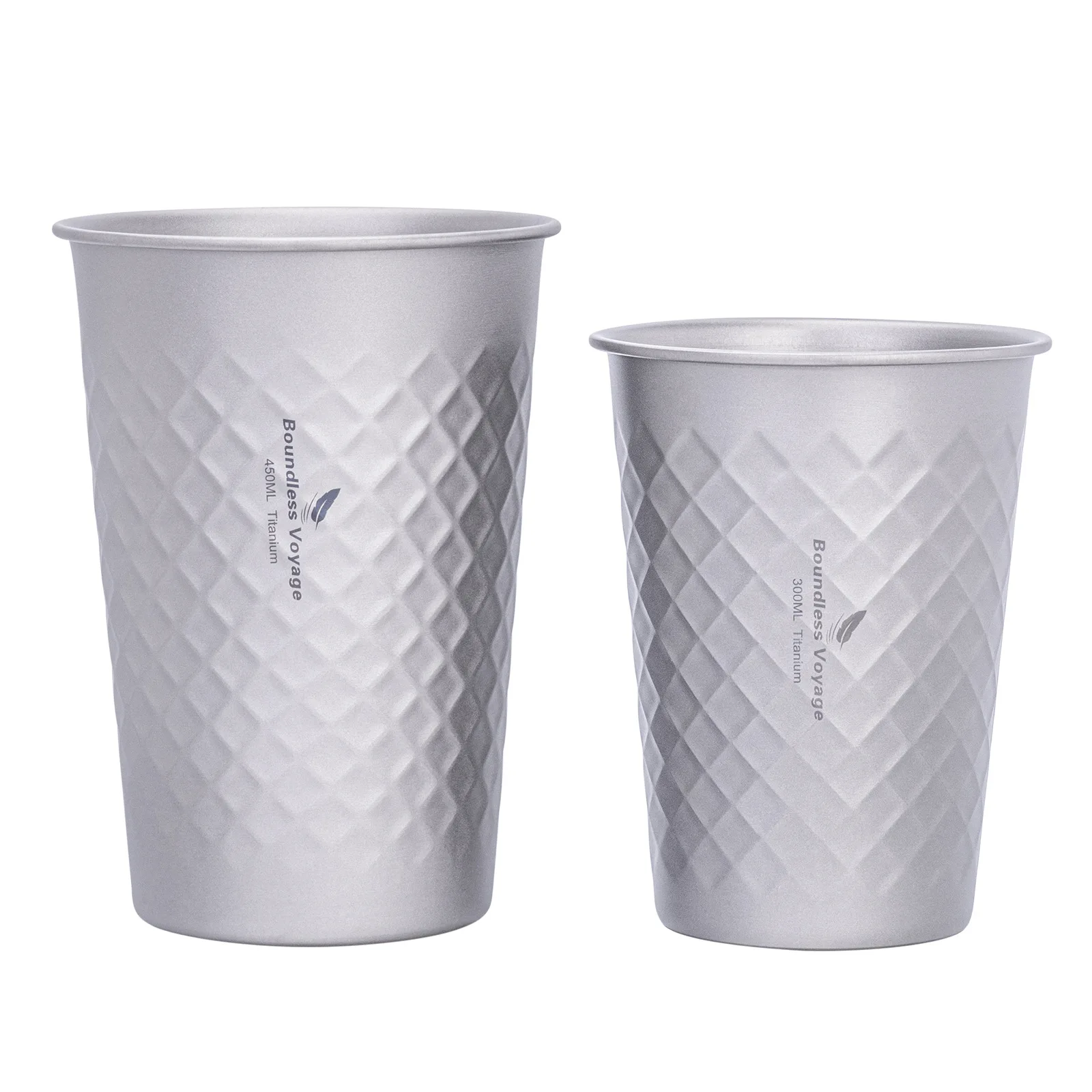 كوب ماء بطبقة واحدة من التيتانيوم النقي، كوب بيرة قهوة محمول للتخييم في الهواء الطلق، A1571 #5