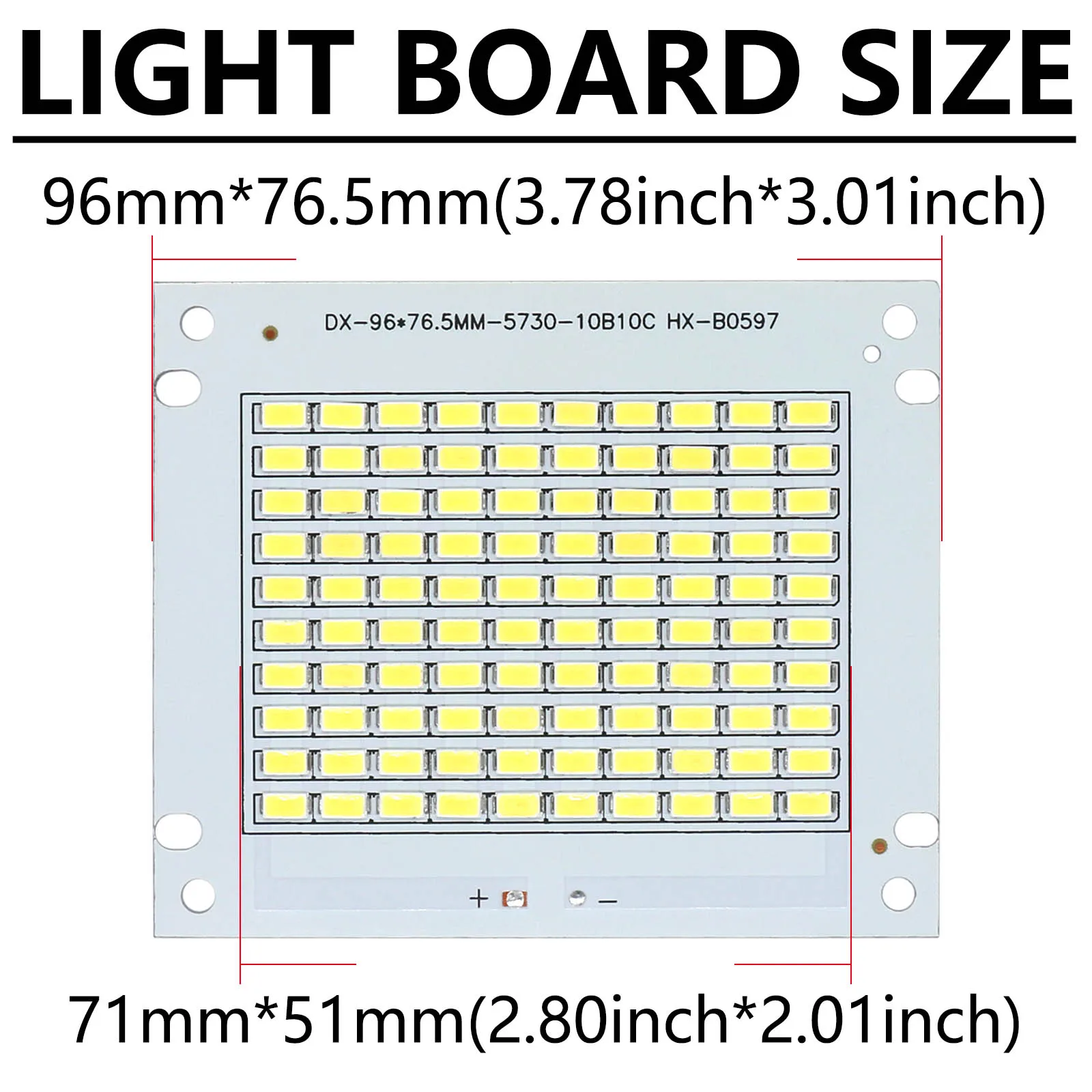 LED Lamp Chips 50W DC30-36V SMD Bulb 5730 Lamp Beads LED Light board For Outdoor FloodLight Cold White Neutral White Warm White