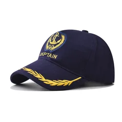 Adulto Yacht barca nave marinaio capitano Costume cappello da Baseball berretto cappello di cotone Admiral berretti da Baseball capitani cappello per uomo canottaggio