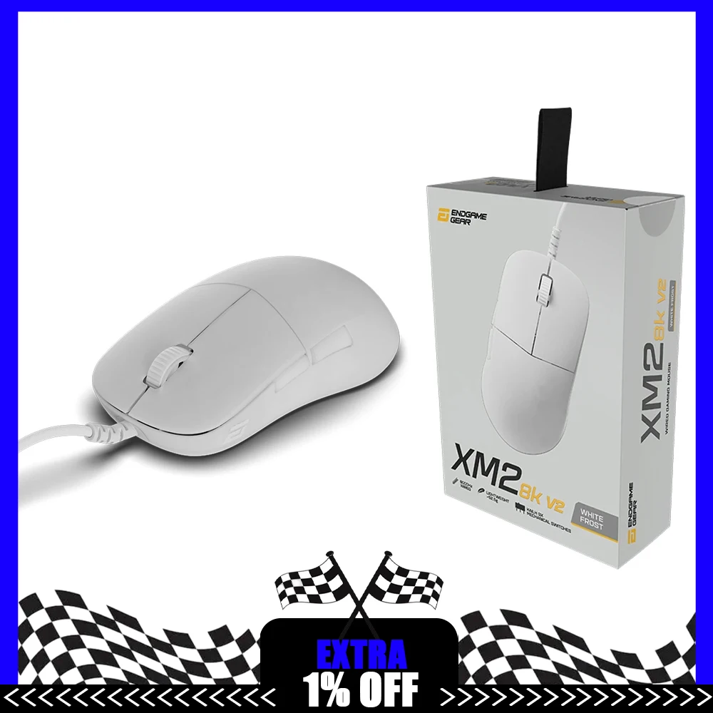 

Endgame Gear XM2 8K V2 Mouse Wired Mouse Paw3950 Nordic nRF52840 8000Hz Polling Rate Lightweight Gaming Mice PC Accessories