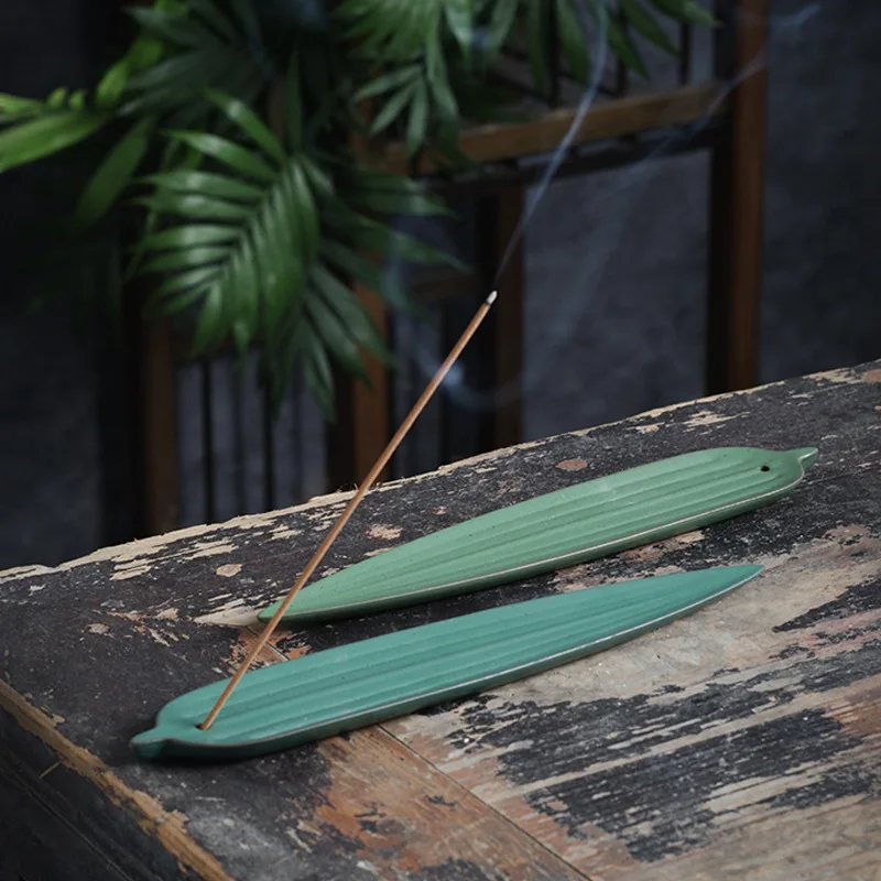

Керамический ароматический диффузор Leaf Creative для гостиной, для церемонии чайной церемонии, в стиле дзен, для ароматерапии