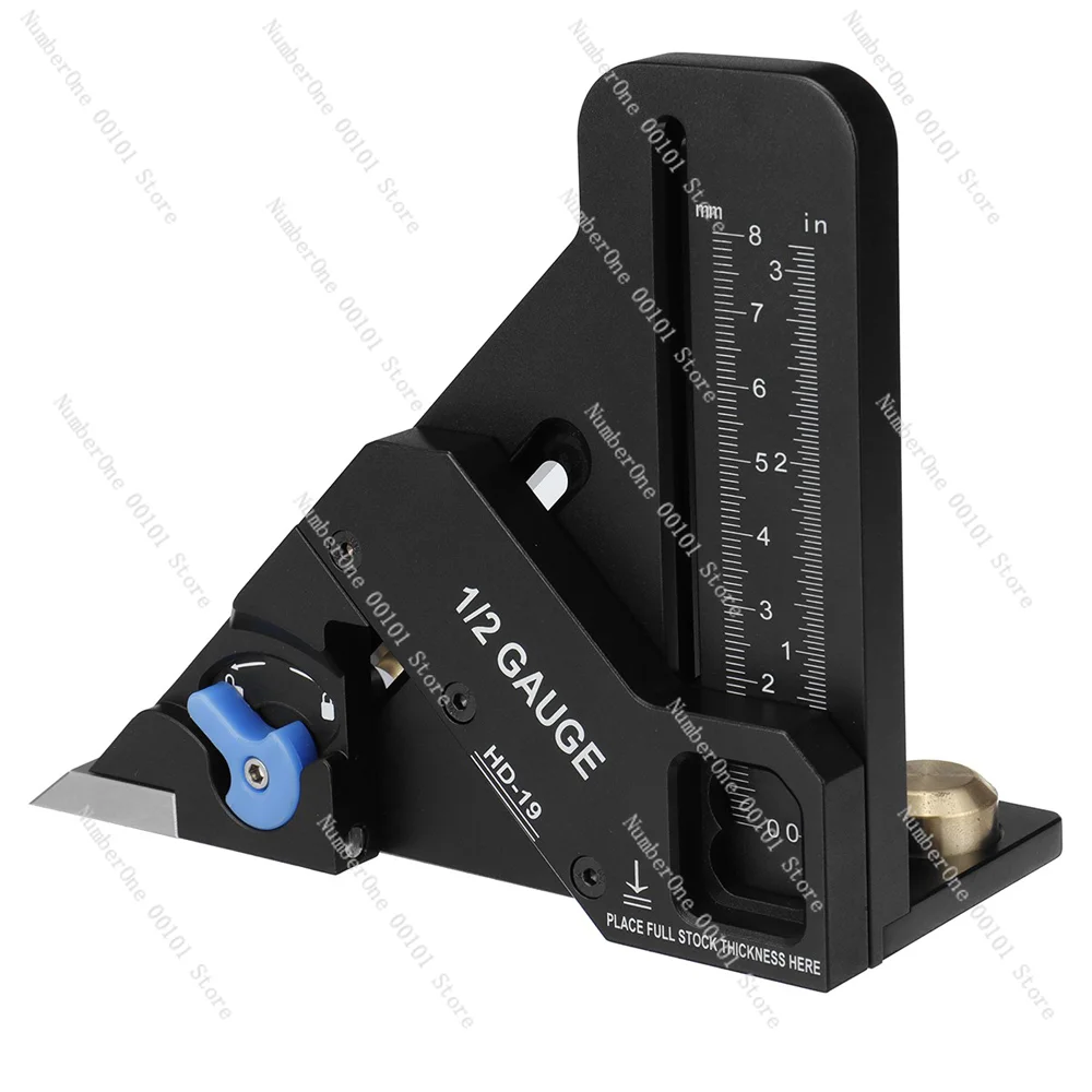 1/2 Gauge Workpiece Center Finder Aluminum Alloy Precise Automatically Center Marking Measuring Tool 1/2 Scriber Tool