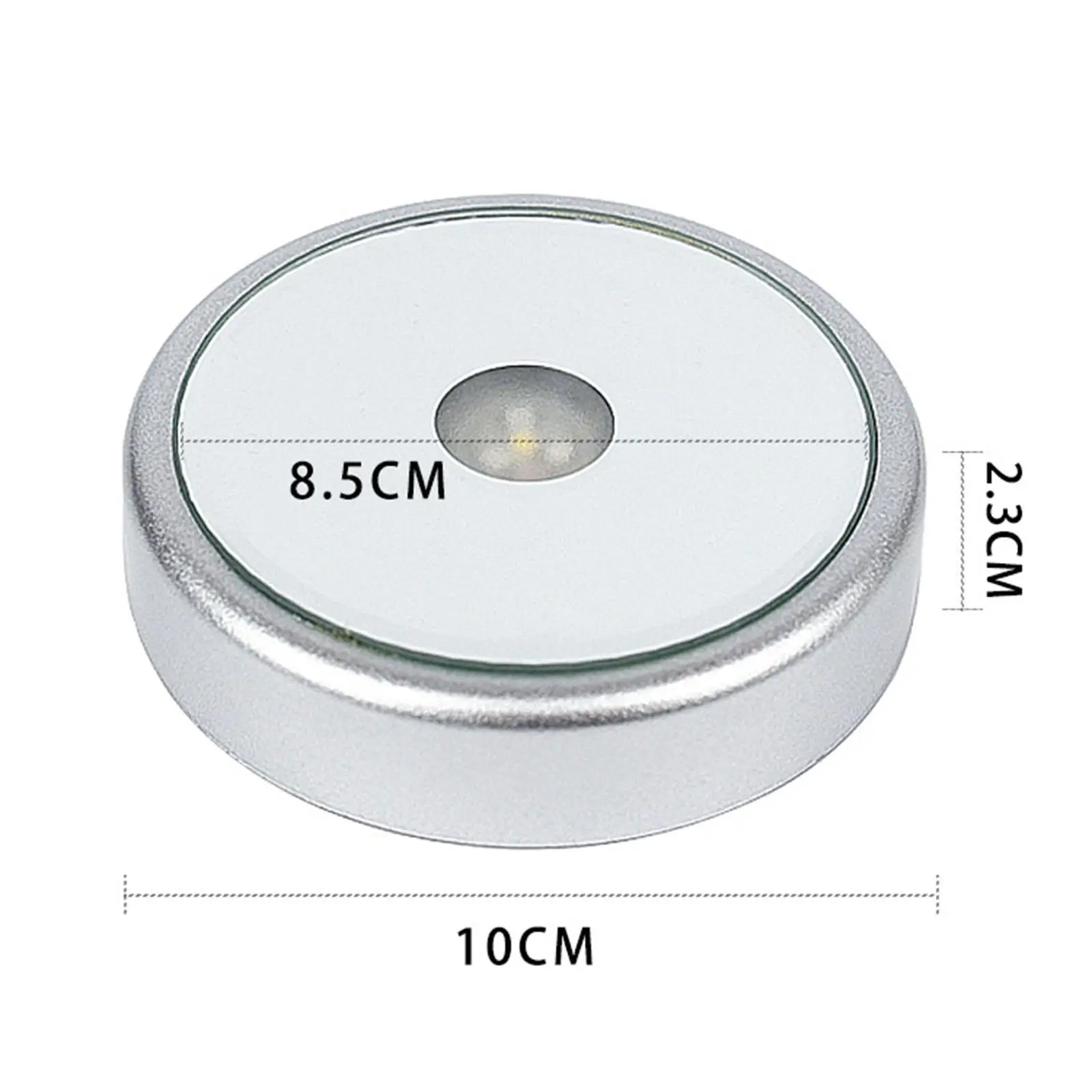 قاعدة عرض LED لطاولة مستديرة ، رف خفيف ، قاعدة مضيئة ملونة لجمع تماثيل فن الراتنج ، أعمال يدوية للزجاجات